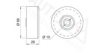 PEUGE 0000128119 Deflection/Guide Pulley, v-ribbed belt